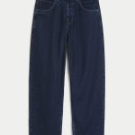 Washed Black Skater Baggy Jeans - rinse