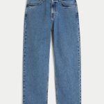 Leopard Print Baggy Painter Jeans - medium