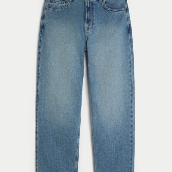 Leopard Print Baggy Painter Jeans - medium