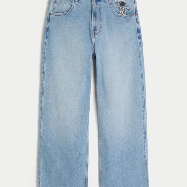 Medium Wash Super Baggy Jeans - light