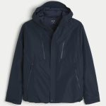 Hooded Shell Jacket - navy
