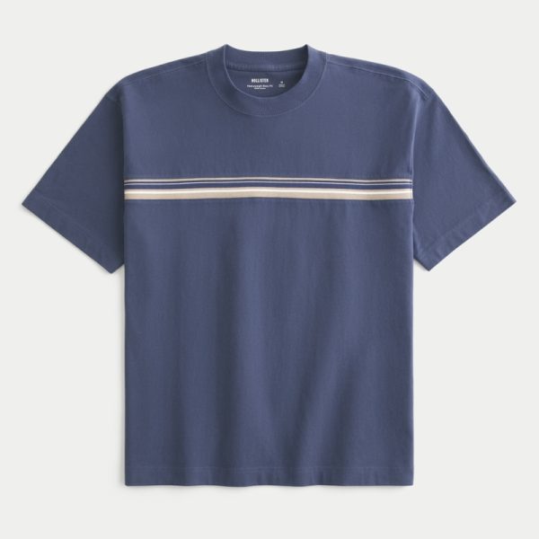 Heavyweight Boxy Crew T-Shirt - light navy
