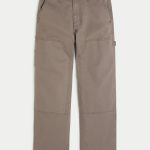Dark Wash Baggy Painter Jeans - brown carpenter