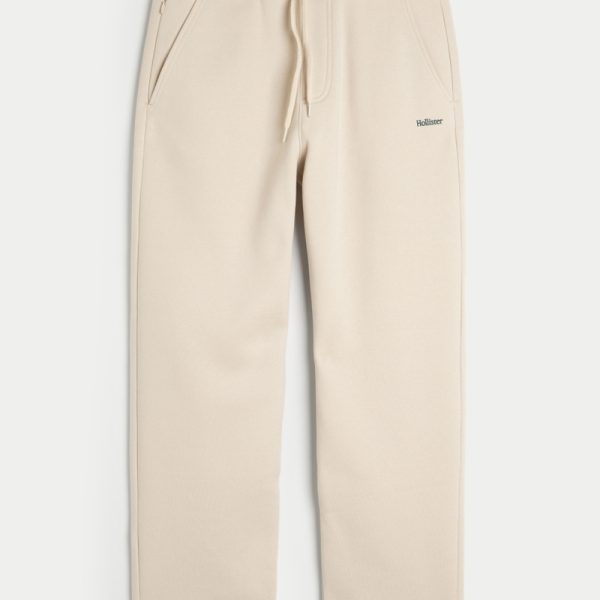 Relaxed Logo Sweatpants - tan
