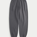 Hollister Feel Good Fleece Dad Joggers - charcoal grey
