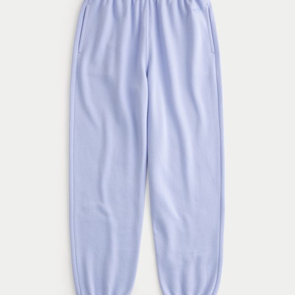 Hollister Feel Good Fleece Dad Joggers - periwrinkle