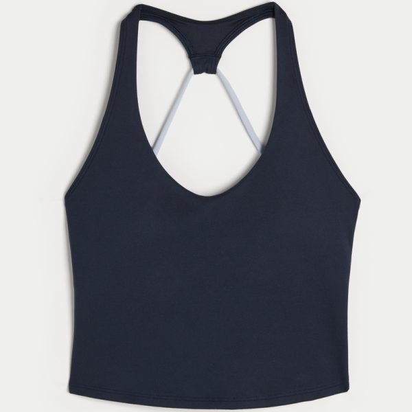 Gilly Hicks Active Recharge Halter Tank - navy