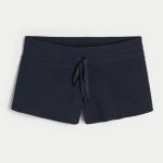 Gilly Hicks Cozy Waffle Mini Shorts - navy