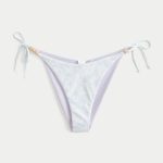 Reversible Side Tie Cheeky Bikini Bottom - lavender