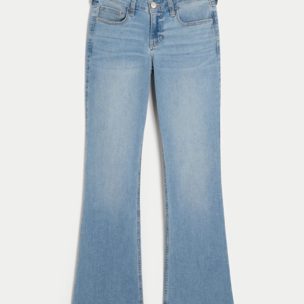 Low-Rise Medium Wash Boot Jeans - light