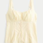 Button-Through Blouse - butter yellow