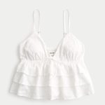 Easy Tiered Blouse - white