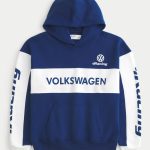 Boxy Dodge Viper Graphic Hoodie - blue and white