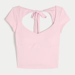 Gilly Hicks Active Tie-Back Ballet Top - light lilac