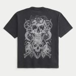 Boxy Slayer Graphic Tee - washed black