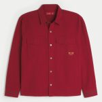 Lunar New Year Graphic Shacket - red stripe