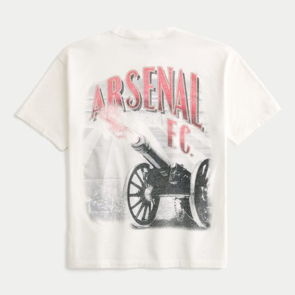 Oversized Arsenal Graphic Tee - off white