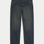 Dark Wash Baggy Painter Jeans - dark tint