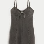 Denim Mini Dress - grey wash