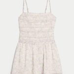 Chiffon Skort Dress - white floral