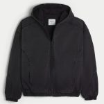 Washed Black Denim Skater Jacket - black wash
