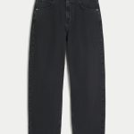 Washed Black Skater Baggy Jeans - washed black