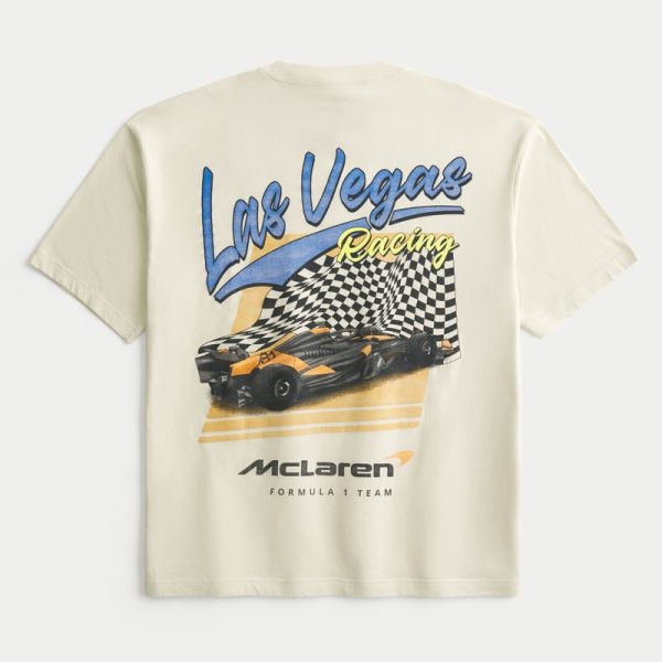 Boxy Oracle Red Bull Racing Graphic Tee - dark cream