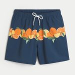 Mid-Thigh Volley Swim Trunks - dark teal