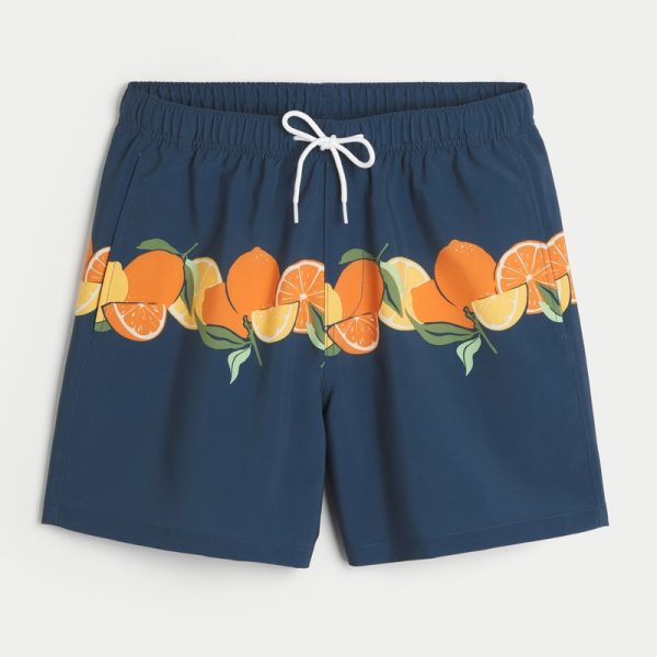 Mid-Thigh Volley Swim Trunks - dark teal