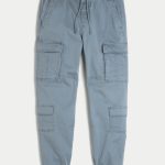 Relaxed Cargo Joggers - dark slate