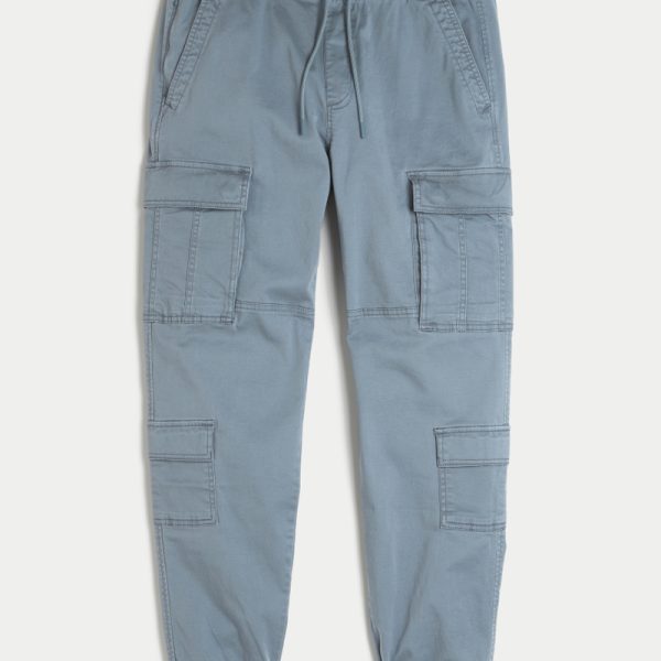 Relaxed Cargo Joggers - dark slate