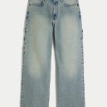 Medium Wash Super Baggy Jeans - tinted medium