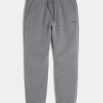 Relaxed Fleece Logo Joggers - dark heather gray