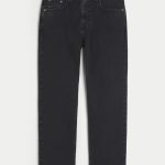 Olive Loose Jeans - washed black