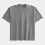 Heavyweight Boxy Crew T-Shirt - washed dark gray