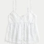 Easy Chiffon Babydoll Top - white floral