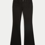 Low-Rise Boot Pants - black