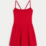 Gilly Hicks Active Strappy Back Dress - cherry red