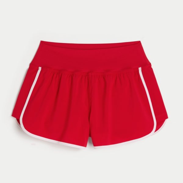 Gilly Hicks Active Tipped Running Shorts - cherry red