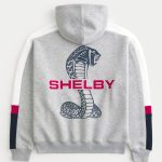 Boxy Dodge Viper Graphic Hoodie - heather gray