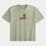Boxy Heavyweight Looney Tunes Graphic Tee - washed sage