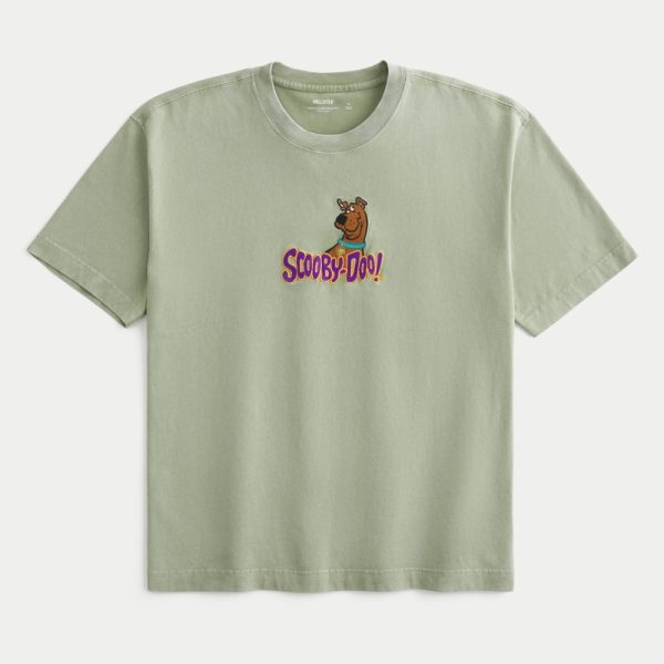 Boxy Heavyweight Looney Tunes Graphic Tee - washed sage