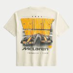 Boxy Oracle Red Bull Racing Graphic Tee - dark cream