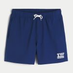 Mid-Thigh Volley Swim Trunks - dark blue