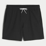 Mid-Thigh Volley Swim Trunks - black