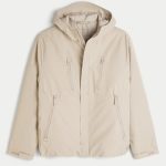 Hooded Shell Jacket - tan