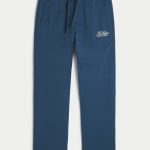 Straight Logo Sweatpants - faded navy