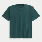 Heavyweight Boxy Crew T-Shirt - washed pine green