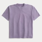 Heavyweight Boxy Crew T-Shirt - washed purple