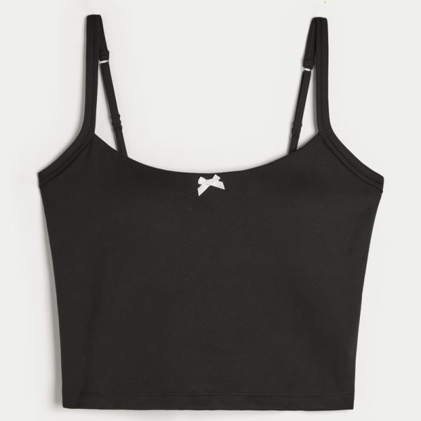 Gilly Hicks Active Recharge Bow Cami - black